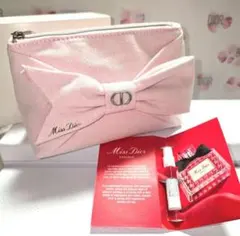 Dior♥ミスディオール リボンポーチ ピンク 数量限定ノベルティ