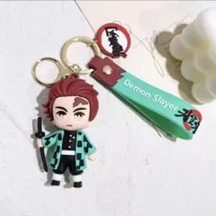 鬼滅の刃　炭治郎　マスコットキーホルダーストラップ付き