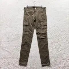 エージーサプライ/24R/カーキ/カーゴパンツ/ストレッチ/秋冬/コーデュロイ