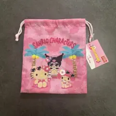 ダイソー サンリオ 日焼けキティ 巾着 クロミ マイメロ