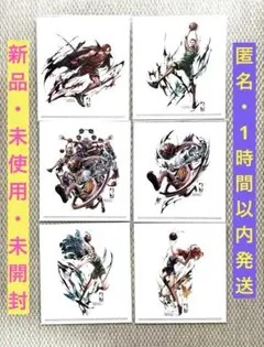新品未使用 ワンピース NBA ポスター ステッカー サンジ 6点セット