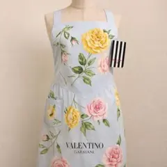 VALENTINO GARAVANI 花柄エプロン 綿100 未使用品