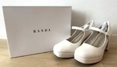 RANDA ランダ ストーム メリージェーン パンプス L アイボリーのサムネイル