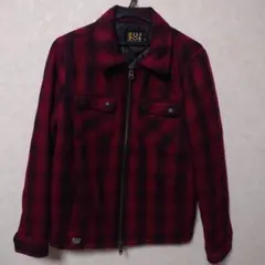 BLACK FLAME 赤黒チェックジャケット メンズ M 新 発売ファッション - BLACK FLAME 赤黒チェックジャケット メンズ M