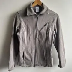 adidas グレー ジップアップジャケット　グレーカーキ　M