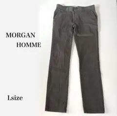 モルガンオム メンズ Ｌ パンツ チノパン カーキ ズボンのサムネイル