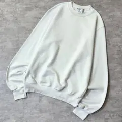 気*F様 00s champion 刺繍ロゴ スウェット ホワイト 無地 プレー