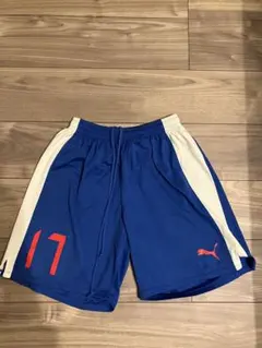 PUMA ハーフパンツ 青 L