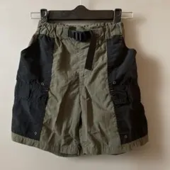 GU 120㎝　ハーフパンツ オリーブグリーンと黒