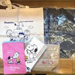 新品)PEANUTS SNOOPY トートバッグ　ランチクロス　ポーチ　セット