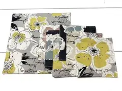 HMD18☆コースター・鍋敷セット(ピンク×イエロー)ハンドメイド