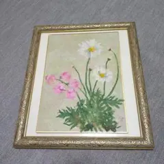 値下げ】大貫咲子 ミモザとマーガレット 油絵 - メルカリ