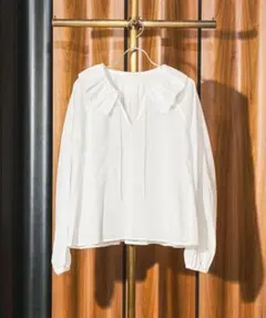 【新品】ROSE BUD／フリルカラーブラウス