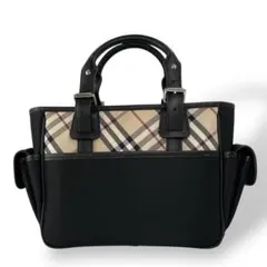 ⭐️未使用⭐️　バーバリー　ノバチェック　ハンドバッグ　ブラック　レザー 楽天市場】バーバリー ノバチェック ハンドバッグの通販