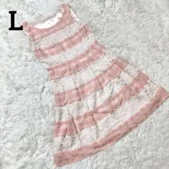 【ペイトンプレイス】ノースリーブ ワンピース/Lサイズ