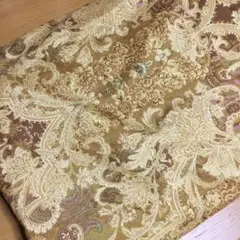 昭和西川　掛けふとんカバー　シングル　ゴールド系　ペイズリー柄のサムネイル