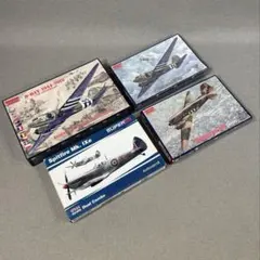 1/144 第二次大戦機　C-47、スピットファイヤーのキット4個セットのサムネイル