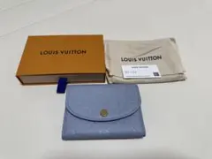 ルイヴィトン　ポルトモネ・ロザリ　ブルー