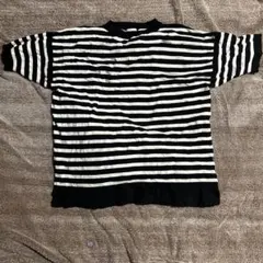 GU ストライプ オーバーサイズ Tシャツ