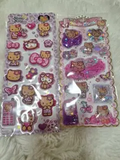 日焼けキティ　もちもちマシュマロシール　ウォーターinシール　セット