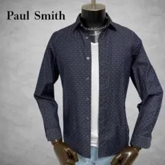 paul smith 長袖シャツ　ドット柄シャツ　総柄シャツ　トップス　日本製