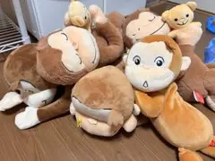 おさるのジョージ ぬいぐるみ 7体セット まとめ売り - メルカリ