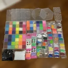 ナノ アイロンビーズセット 多色 ビーズプレート付き