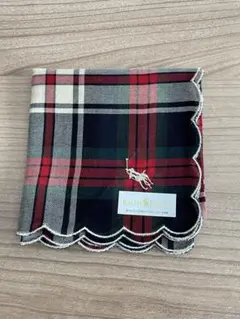 RALPH LAUREN ハンカチ チェック スカラップのサムネイル