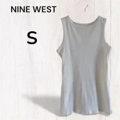 NINE WEST ホワイト タンクトップ S トップス 白 シンプル