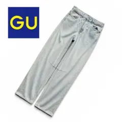 【人気】✨GU バレルレッグジーンズ デニム