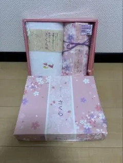 桜柄 フェイスタオルセット 2枚入り