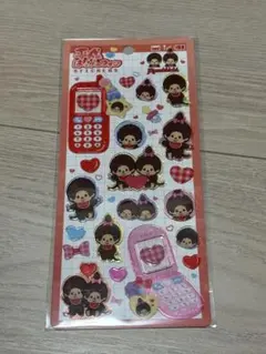 【正規品】モンチッチシール　平成はっぴーフォン