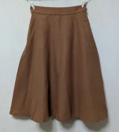 NATURAL BEAUTY BASIC フレアスカート ブラウン
