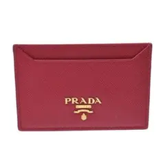 PRADA プラダ サフィアーノ カードケース パスケース ピンク　peonia