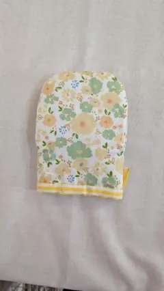 花柄ストライプミトン