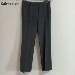 ck カルバンクライン　ブラック　黒　日本製　スラックス　ストライプ