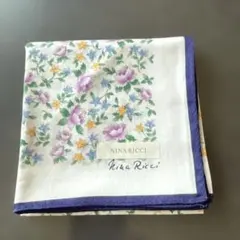 NINA RICCI 花柄 ハンカチのサムネイル