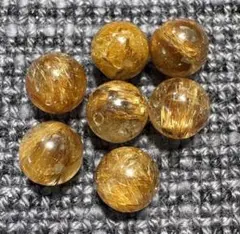 No.7 【個数出品】【１粒】ブラウンルチルクォーツ約８．４～８．５ｍｍ