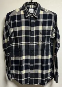 MISTER GENTLE MAN ネルシャツ　長袖　ネイビー　サイズS