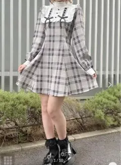 ROJITA(ロジータ) Wレースアップワンピース （ブラウン）　新品