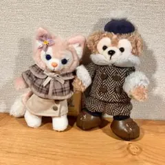 ダッフィー　 リーナベル　 ぬいぐるみバッジ　 ２点セット　 2022　 限定