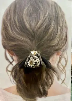 インド刺繍リボン ヘアアクセサリー