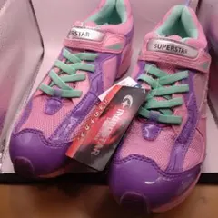 ムーンスター　スーパースター　バネのチカラ　ピンク　パステルカラー