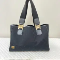 お買い得　美品グッチ　キャンバス地　バック