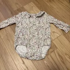 花柄 フリル襟 ロンパース 80cm バースデイのサムネイル