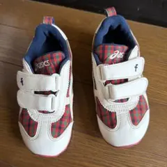 asics キッズ スニーカー チェック柄　ファミリアのサムネイル