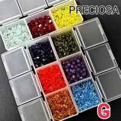 ラスト【最終値下】プレシオサ ソロバン型ビーズ4mm Gセット