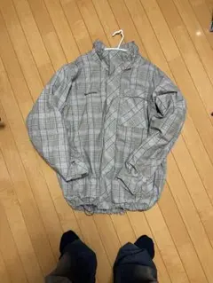 Columbia チェック柄 ナイロンジャケット M