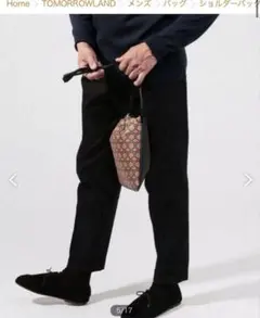 TOMORROWLAND リサイクルレザー巾着バッグ
