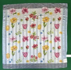 【新品】ニナリッチ 花柄 スカーフ 絹50% 綿50% NINA RICCI